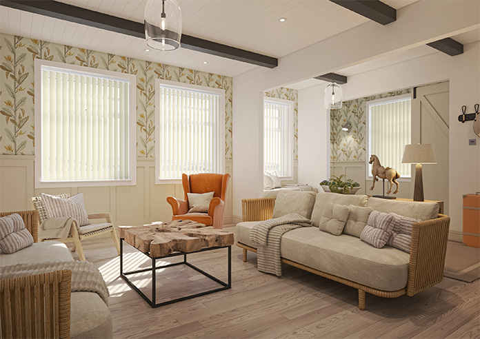 Hanoi, Cream - Vertical Blind - Image 7